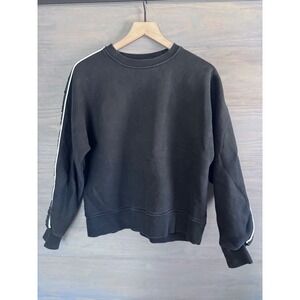 etudes studio logo sweatshirt stripe black size x small